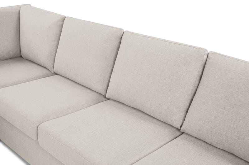 Crazy 6-seters Vendbar L-formet X-Large Hjørnesofa i Stoff - Beige - Møbler - Sofaer - Hjørnesofaer