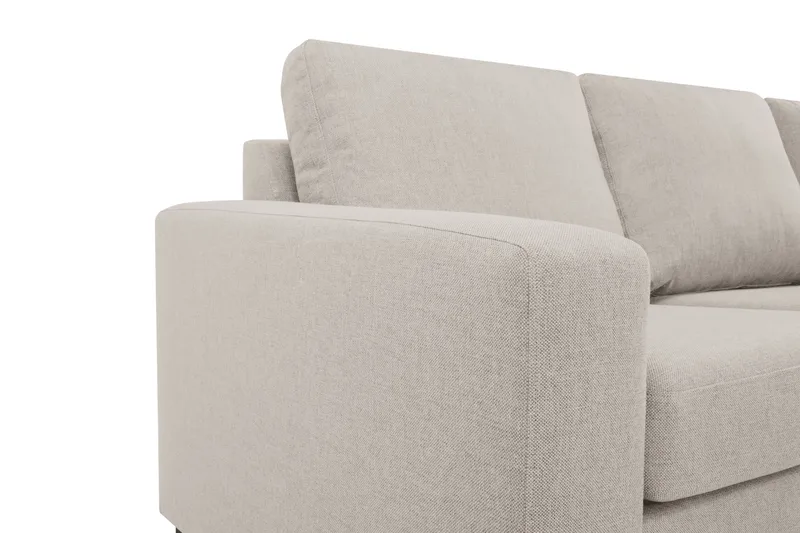 Crazy 6-seters Vendbar L-formet X-Large Hjørnesofa i Stoff - Beige - Møbler - Sofaer - Hjørnesofaer