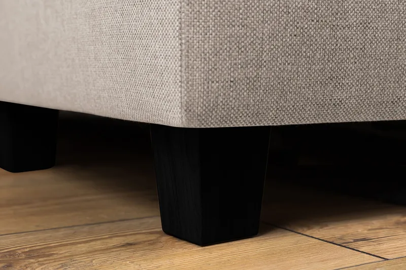 Crazy 6-seters Vendbar L-formet X-Large Hjørnesofa i Stoff - Beige - Møbler - Sofaer - Hjørnesofaer