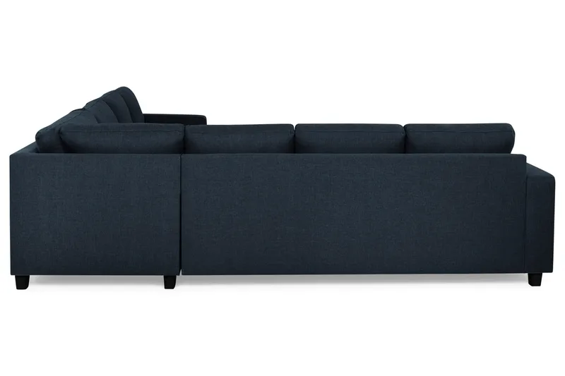 Crazy 6-seters Vendbar L-formet X-Large Hjørnesofa i Stoff - Blå - Møbler - Sofaer - Hjørnesofaer