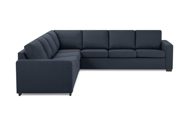 Crazy 6-seters Vendbar L-formet X-Large Hjørnesofa i Stoff - Blå - Møbler - Sofaer - Hjørnesofaer