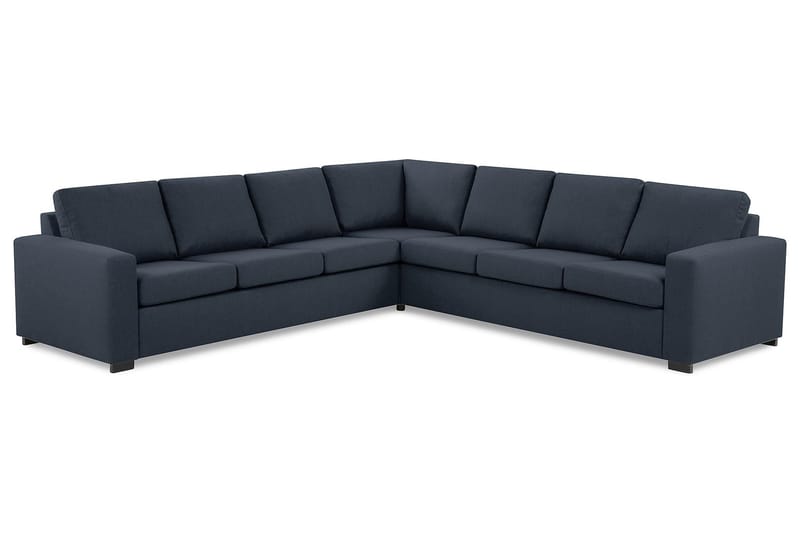 Crazy 6-seters Vendbar L-formet X-Large Hjørnesofa i Stoff - Blå - Møbler - Sofaer - Hjørnesofaer