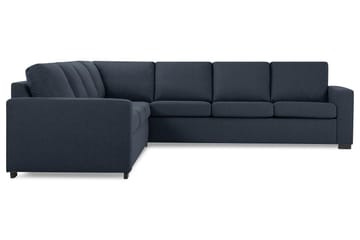 Crazy 6-seters Vendbar L-formet X-Large Hjørnesofa i Stoff - Blå - Møbler - Sofaer - Hjørnesofaer