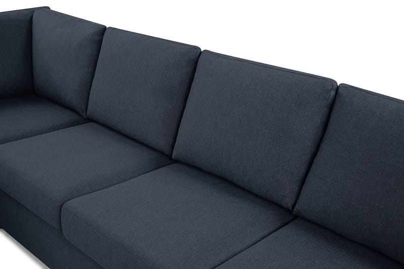 Crazy 6-seters Vendbar L-formet X-Large Hjørnesofa i Stoff - Blå - Møbler - Sofaer - Hjørnesofaer