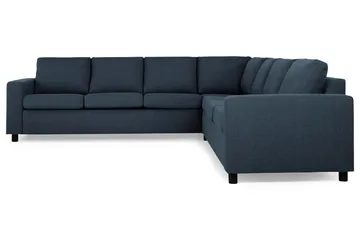 Crazy 6-seters Vendbar L-formet X-Large Hjørnesofa i Stoff - Blå - Møbler - Sofaer - Hjørnesofaer