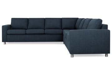 Crazy 6-seters Vendbar L-formet X-Large Hjørnesofa i Stoff - Blå - Møbler - Sofaer - Hjørnesofaer
