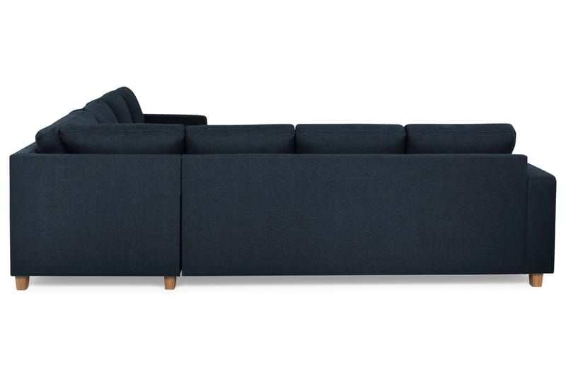 Crazy 6-seters Vendbar L-formet X-Large Hjørnesofa i Stoff - Blå - Møbler - Sofaer - Hjørnesofaer