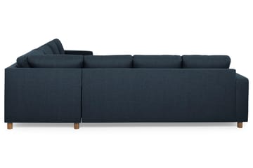 Crazy 6-seters Vendbar L-formet X-Large Hjørnesofa i Stoff - Blå - Møbler - Sofaer - Hjørnesofaer