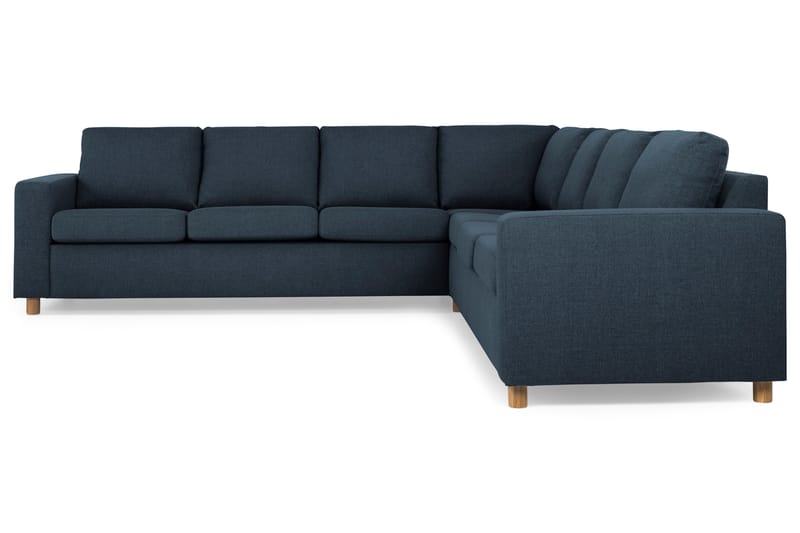 Crazy 6-seters Vendbar L-formet X-Large Hjørnesofa i Stoff - Blå - Møbler - Sofaer - Hjørnesofaer