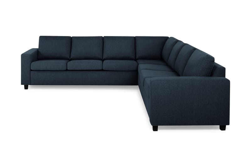 Crazy 6-seters Vendbar L-formet X-Large Hjørnesofa i Stoff - Blå - Møbler - Sofaer - Hjørnesofaer