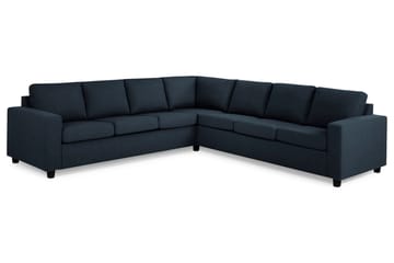 Crazy 6-seters Vendbar L-formet X-Large Hjørnesofa i Stoff - Blå - Møbler - Sofaer - Hjørnesofaer