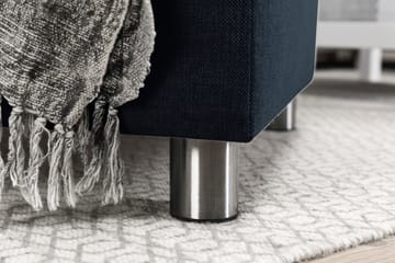 Crazy 6-seters Vendbar L-formet X-Large Hjørnesofa i Stoff - Blå - Møbler - Sofaer - Hjørnesofaer