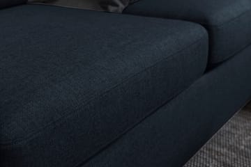 Crazy 6-seters Vendbar L-formet X-Large Hjørnesofa i Stoff - Blå - Møbler - Sofaer - Hjørnesofaer