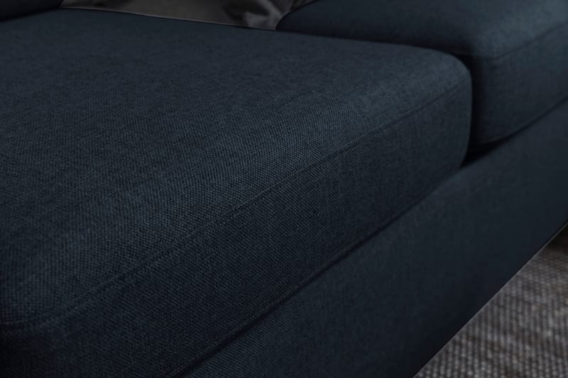Crazy 6-seters Vendbar L-formet X-Large Hjørnesofa i Stoff - Blå - Møbler - Sofaer - Hjørnesofaer