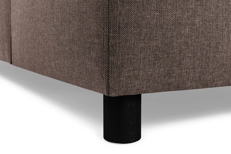 Crazy 6-seters Vendbar L-formet X-Large Hjørnesofa i Stoff - Brun - Møbler - Sofaer - Hjørnesofaer