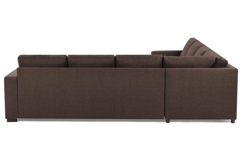 Crazy 6-seters Vendbar L-formet X-Large Hjørnesofa i Stoff - Brun - Møbler - Sofaer - Hjørnesofaer