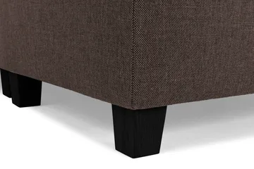 Crazy 6-seters Vendbar L-formet X-Large Hjørnesofa i Stoff - Brun - Møbler - Sofaer - Hjørnesofaer