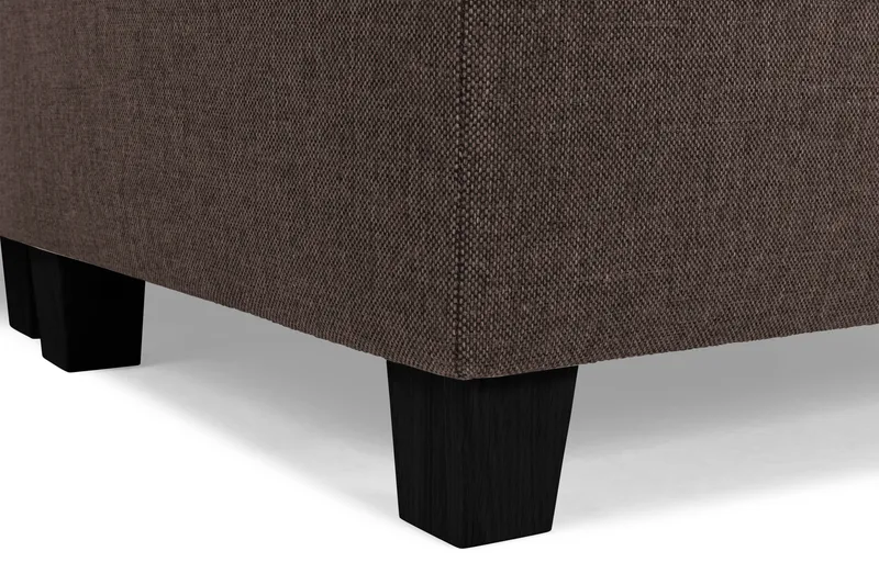 Crazy 6-seters Vendbar L-formet X-Large Hjørnesofa i Stoff - Brun - Møbler - Sofaer - Hjørnesofaer