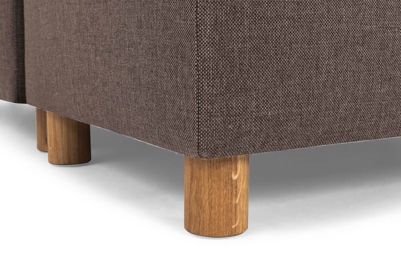 Crazy 6-seters Vendbar L-formet X-Large Hjørnesofa i Stoff - Brun - Møbler - Sofaer - Hjørnesofaer