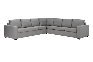 Crazy 6-seters Vendbar L-formet X-Large Hjørnesofa i Stoff - Grå - Møbler - Sofaer - Hjørnesofaer