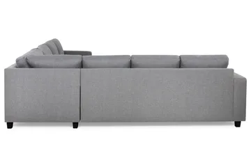 Crazy 6-seters Vendbar L-formet X-Large Hjørnesofa i Stoff - Grå - Møbler - Sofaer - Hjørnesofaer