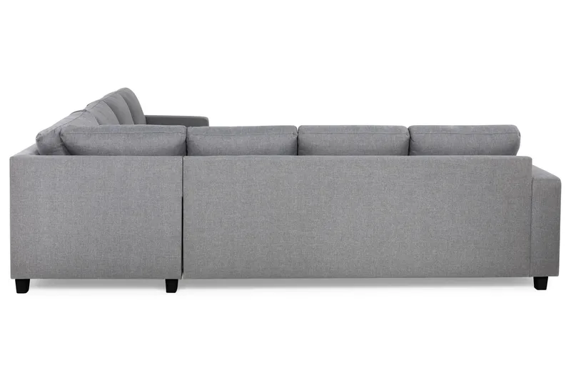 Crazy 6-seters Vendbar L-formet X-Large Hjørnesofa i Stoff - Grå - Møbler - Sofaer - Hjørnesofaer
