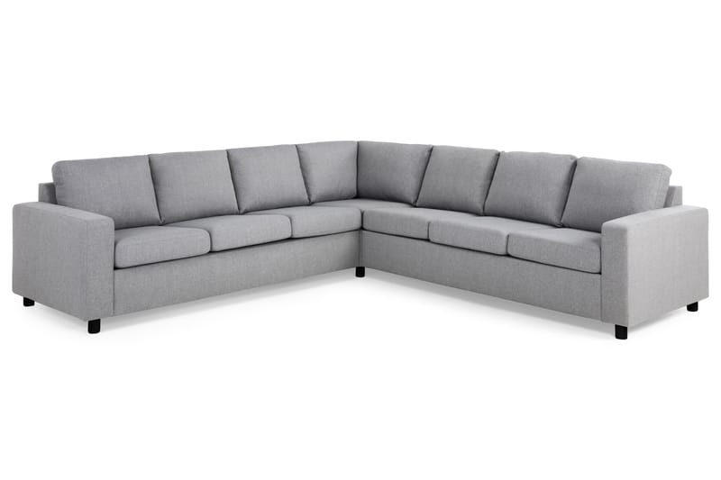 Crazy 6-seters Vendbar L-formet X-Large Hjørnesofa i Stoff - Grå - Møbler - Sofaer - Hjørnesofaer