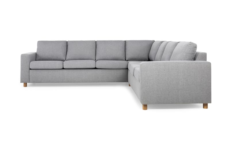 Crazy 6-seters Vendbar L-formet X-Large Hjørnesofa i Stoff - Grå - Møbler - Sofaer - Hjørnesofaer