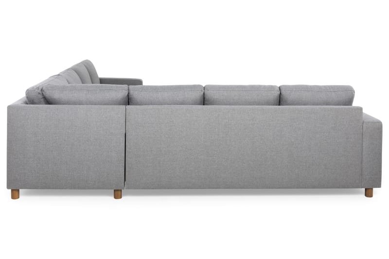 Crazy 6-seters Vendbar L-formet X-Large Hjørnesofa i Stoff - Grå - Møbler - Sofaer - Hjørnesofaer