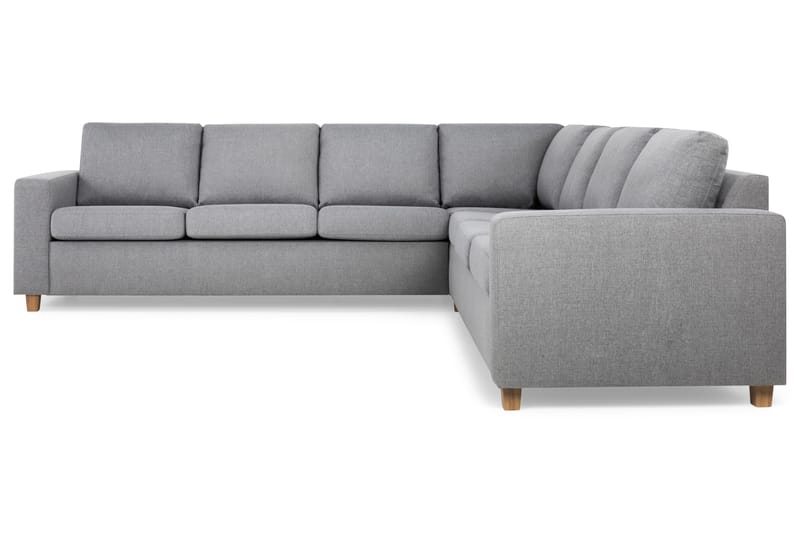 Crazy 6-seters Vendbar L-formet X-Large Hjørnesofa i Stoff - Grå - Møbler - Sofaer - Hjørnesofaer