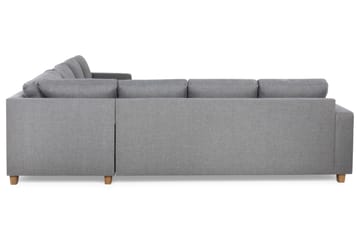 Crazy 6-seters Vendbar L-formet X-Large Hjørnesofa i Stoff - Grå - Møbler - Sofaer - Hjørnesofaer