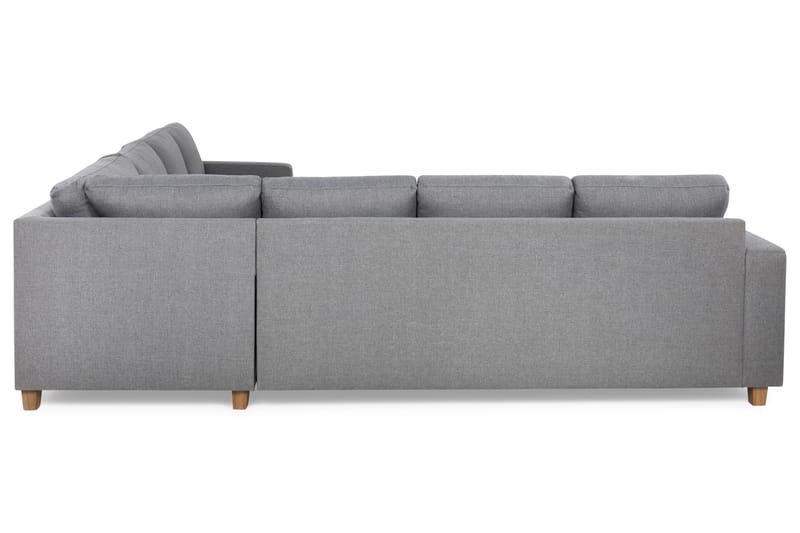 Crazy 6-seters Vendbar L-formet X-Large Hjørnesofa i Stoff - Grå - Møbler - Sofaer - Hjørnesofaer