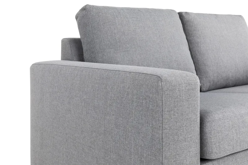 Crazy 6-seters Vendbar L-formet X-Large Hjørnesofa i Stoff - Grå - Møbler - Sofaer - Hjørnesofaer