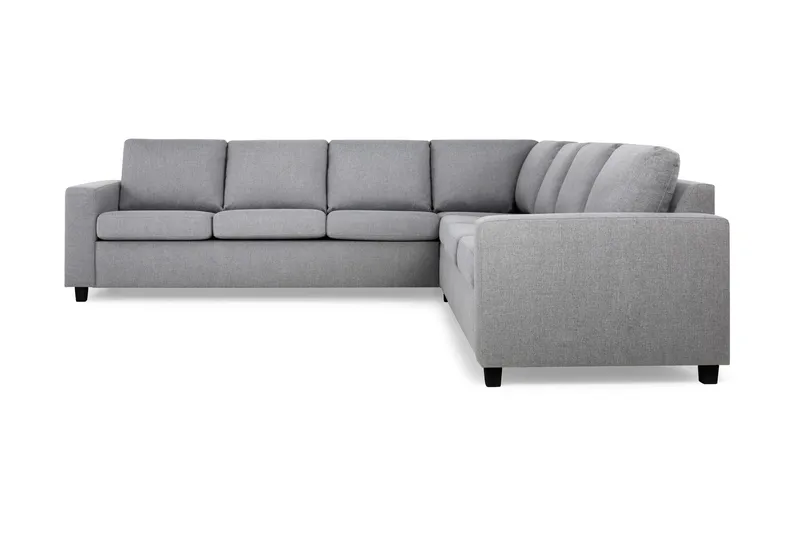 Crazy 6-seters Vendbar L-formet X-Large Hjørnesofa i Stoff - Grå - Møbler - Sofaer - Hjørnesofaer