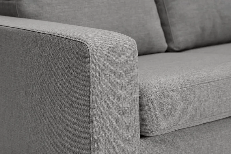 Crazy 6-seters Vendbar L-formet X-Large Hjørnesofa i Stoff - Grå - Møbler - Sofaer - Hjørnesofaer