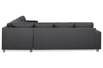Crazy 6-seters Vendbar L-formet X-Large Hjørnesofa i Stoff - Mørk grå - Møbler - Sofaer - Hjørnesofaer