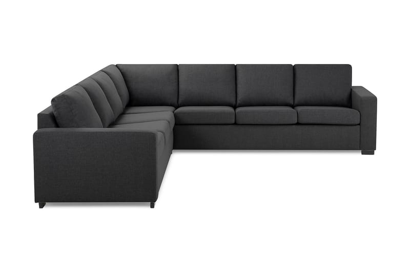 Crazy 6-seters Vendbar L-formet X-Large Hjørnesofa i Stoff - Mørk grå - Møbler - Sofaer - Hjørnesofaer