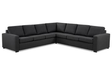 Crazy 6-seters Vendbar L-formet X-Large Hjørnesofa i Stoff - Mørk grå - Møbler - Sofaer - Hjørnesofaer