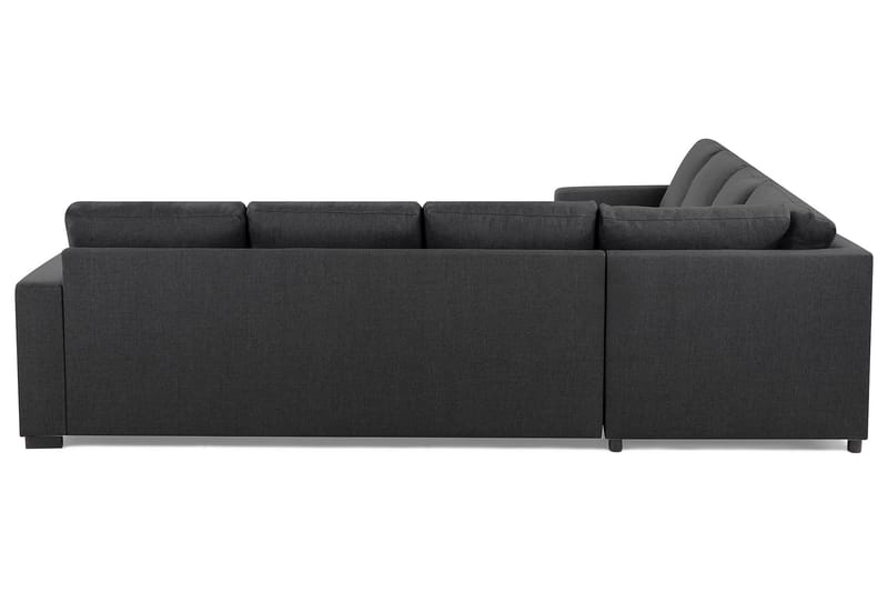 Crazy 6-seters Vendbar L-formet X-Large Hjørnesofa i Stoff - Mørk grå - Møbler - Sofaer - Hjørnesofaer