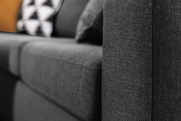 Crazy 6-seters Vendbar L-formet X-Large Hjørnesofa i Stoff - Mørk grå - Møbler - Sofaer - Hjørnesofaer
