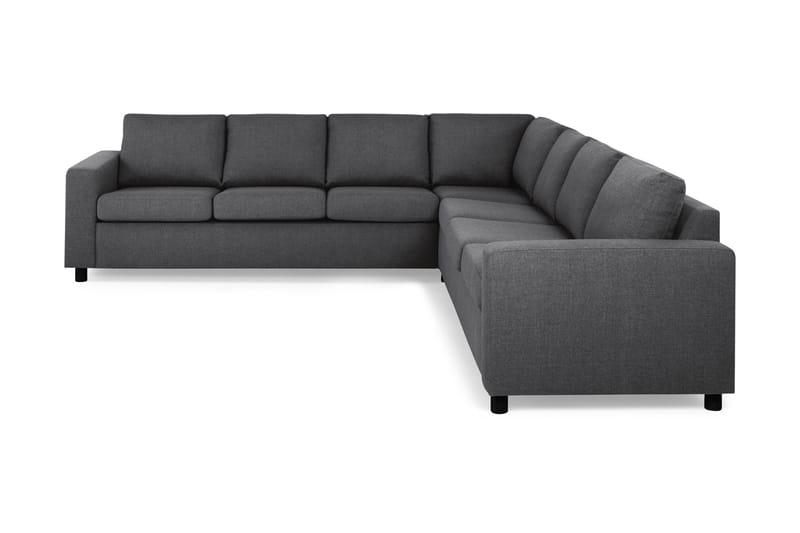 Crazy 6-seters Vendbar L-formet X-Large Hjørnesofa i Stoff - Mørk grå - Møbler - Sofaer - Hjørnesofaer