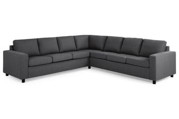 Crazy 6-seters Vendbar L-formet X-Large Hjørnesofa i Stoff - Mørk grå - Møbler - Sofaer - Hjørnesofaer