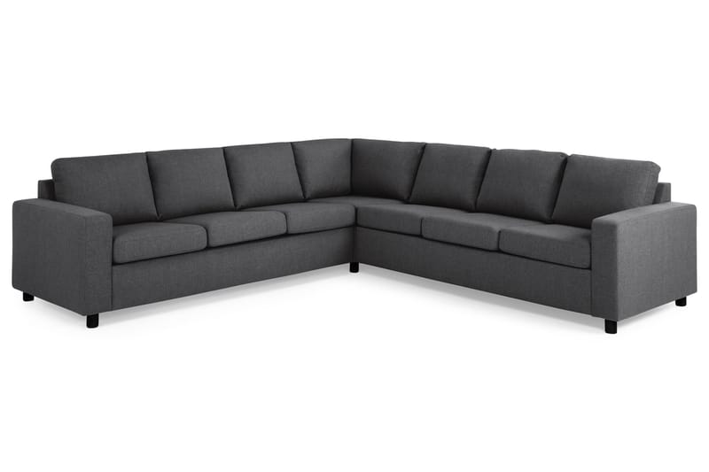 Crazy 6-seters Vendbar L-formet X-Large Hjørnesofa i Stoff - Mørk grå - Møbler - Sofaer - Hjørnesofaer