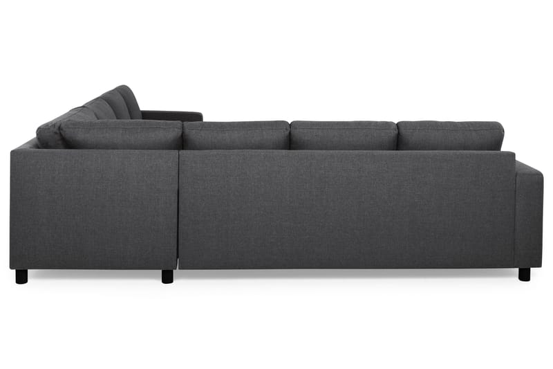 Crazy 6-seters Vendbar L-formet X-Large Hjørnesofa i Stoff - Mørk grå - Møbler - Sofaer - Hjørnesofaer