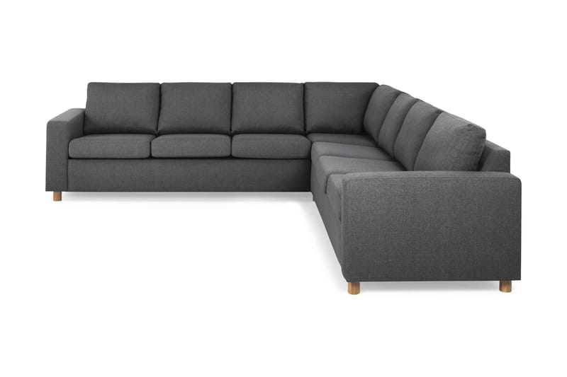 Crazy 6-seters Vendbar L-formet X-Large Hjørnesofa i Stoff - Mørk grå - Møbler - Sofaer - Hjørnesofaer