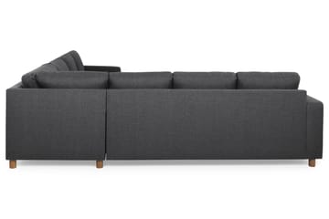 Crazy 6-seters Vendbar L-formet X-Large Hjørnesofa i Stoff - Mørk grå - Møbler - Sofaer - Hjørnesofaer