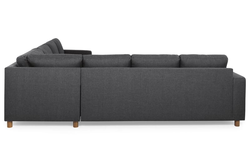 Crazy 6-seters Vendbar L-formet X-Large Hjørnesofa i Stoff - Mørk grå - Møbler - Sofaer - Hjørnesofaer
