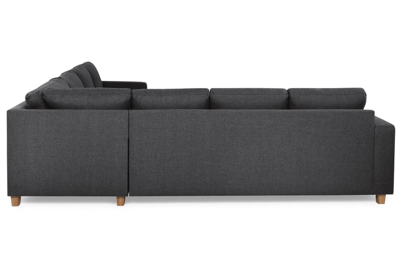 Crazy 6-seters Vendbar L-formet X-Large Hjørnesofa i Stoff - Mørk grå - Møbler - Sofaer - Hjørnesofaer
