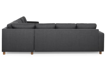 Crazy 6-seters Vendbar L-formet X-Large Hjørnesofa i Stoff - Mørk grå - Møbler - Sofaer - Hjørnesofaer