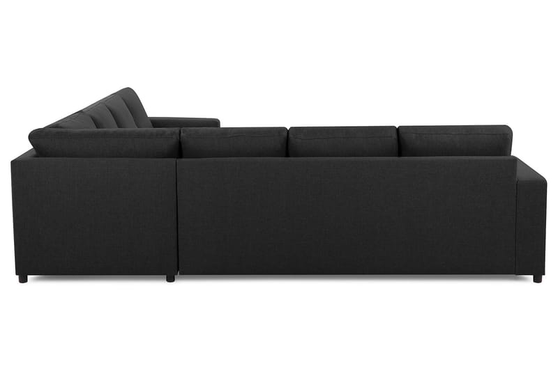 Crazy 6-seters Venstrevendt U-formet Large Hjørnesofa med Divan i Stoff - Antrasitt - Møbler - Sofaer - Hjørnesofaer - Hjørnesofa med divan